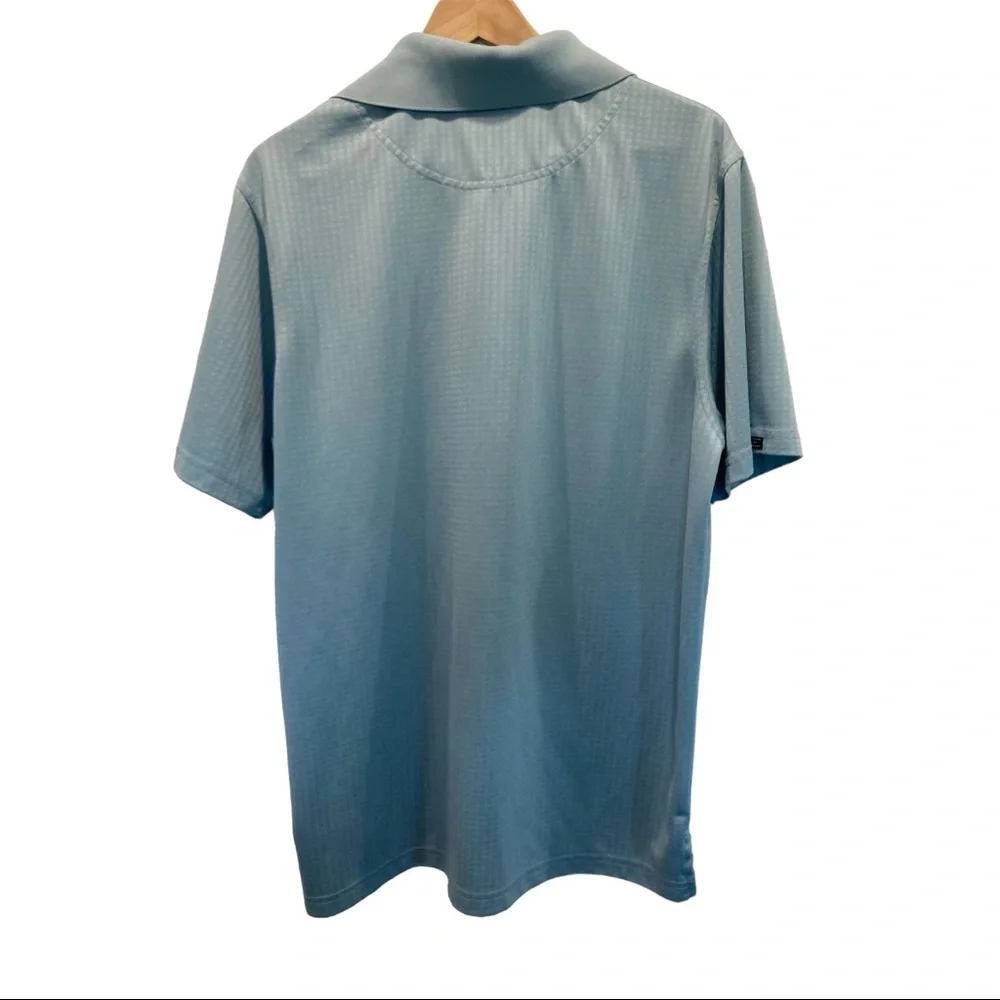 Straight Down Polo Shirt Mens Large Green‎ Stretch Lightweight Golf Casual Top